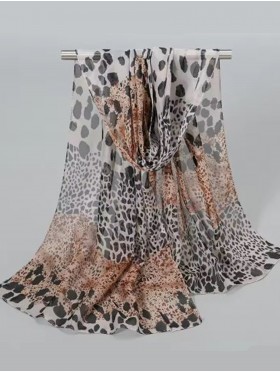 Chiffon Leopard Fashion Scarf